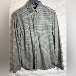 J. Crew Men's Green Plaid Button-Down Shirt
